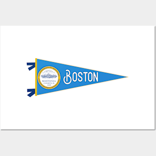 Boston Flag Pennant Posters and Art